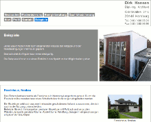 Screenshot der Website architekt-hansen.de