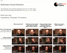 Screenshot vom Interviewmatrix des Green Music Dinner